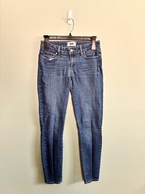 Paige Women's Blue Medium Wash Verdugo Ankle Skinny Jeans Size 26 Preppy
